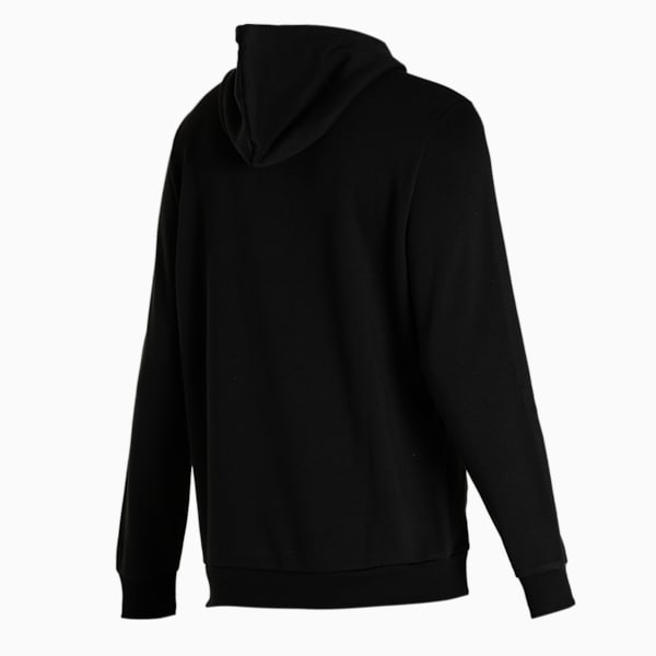 Essentials Men's Regular Fit Hooded Sweatshirt, Puma Black, extralarge-IND