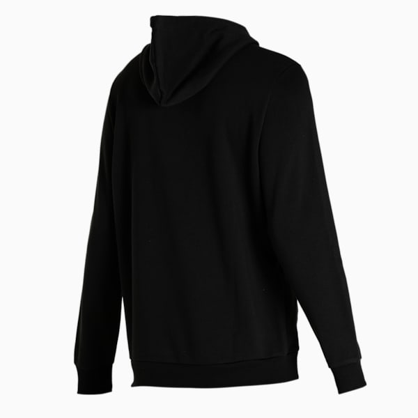 Men's Regular Fit Hooded Sweatshirt, Puma Black, extralarge-IND