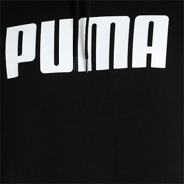 Men's Regular Fit Hooded Sweatshirt, Puma Black, extralarge-IND