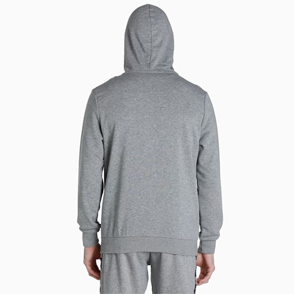 Full-Zip Men's Regular Fit Hoodie, Medium Gray Heather, extralarge-IND