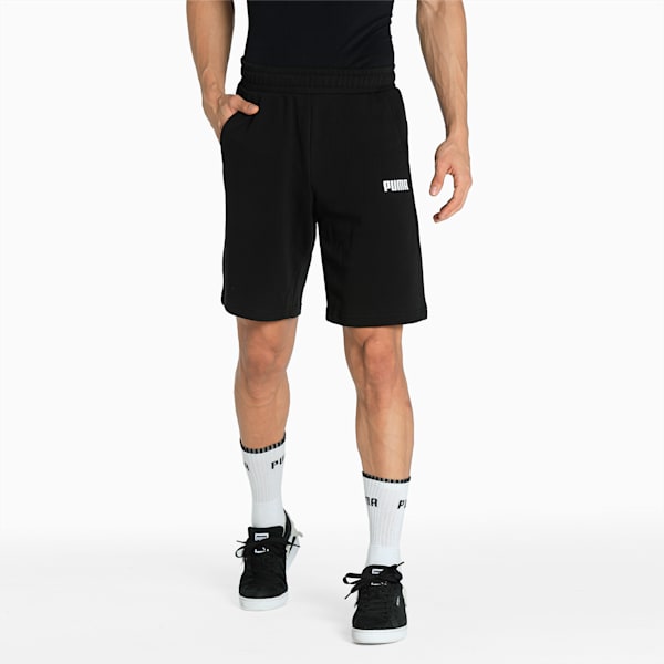 Essentials Men's Sweat Shorts, Puma Black