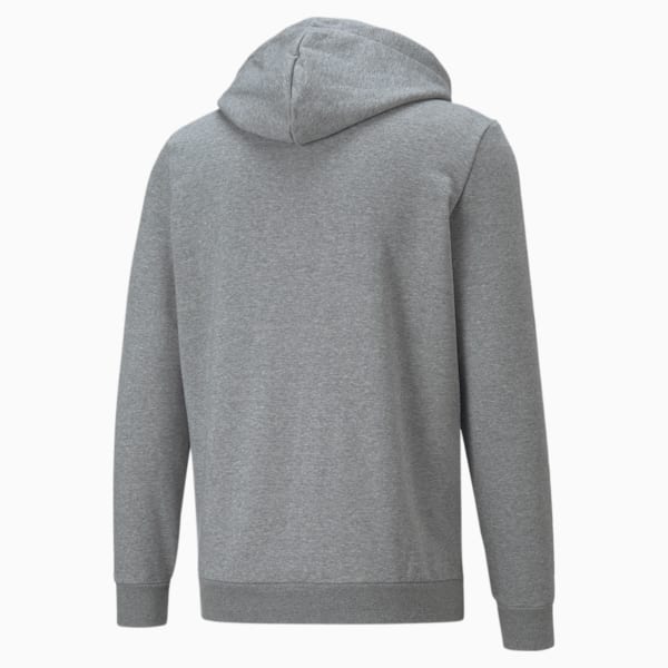 Essentials Full-Zip Full-Length Hoodie Men, Medium Gray Heather, extralarge