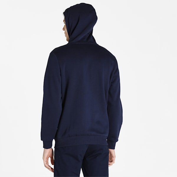 Full-Zip Men's Regular Fit Hoodie, Peacoat, extralarge-IND