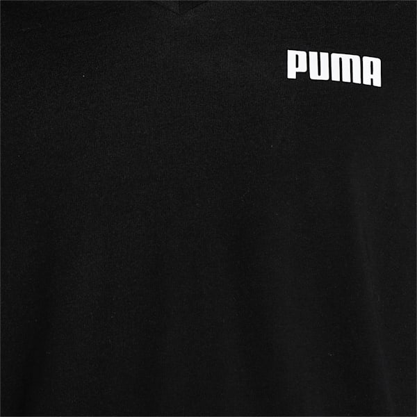 メンズ ESS Vネック 半袖 Tシャツ, Puma Black, extralarge-IND