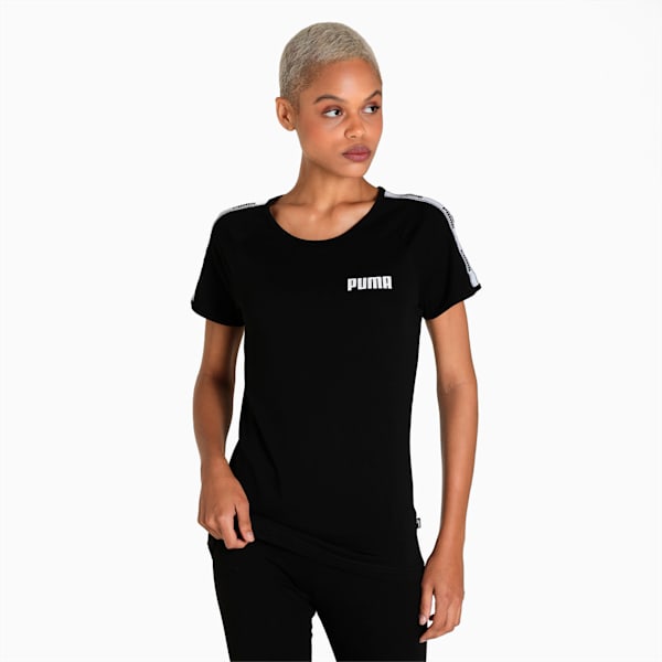 PUMA Tape Regular Fit Women's T-Shirt, Puma Black