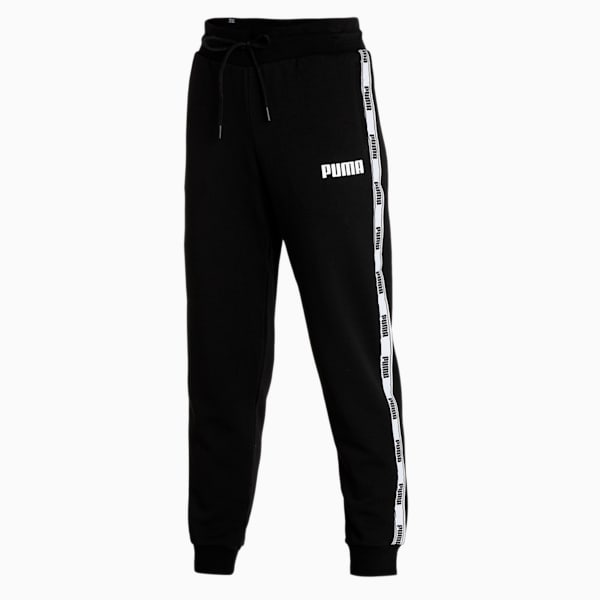 PUMA Tape Knitted Women's Regular Fit Sweat Pants, Puma Black, extralarge-IND