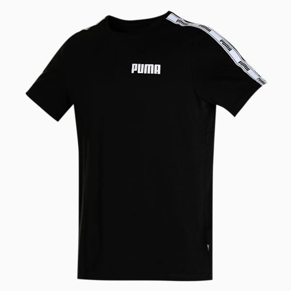 PUMA Tape Men's Regular Fit T-Shirt, Puma Black, extralarge-IND