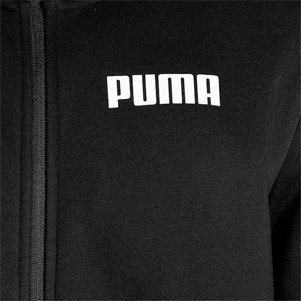 PUMA Tape Full-Zip Men's Regular Fit Sweat Shirt, Puma Black, extralarge-IND