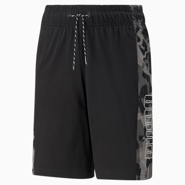 Alpha Jersey Youth Regular Fit Shorts, Puma Black, extralarge-IND
