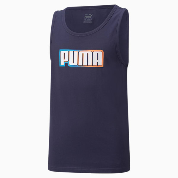 Alpha Sleeveless Tee JR, Peacoat, extralarge