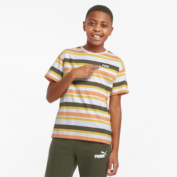 Alpha Striped Big Kids Tee | PUMA