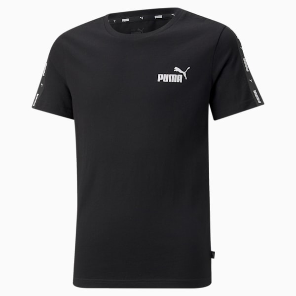 Essentials+ Tape Youth Regular Fit T-Shirt, Puma Black, extralarge-IND