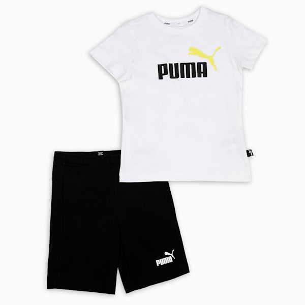 Jersey Youth Shorts Set, Puma White-puma black