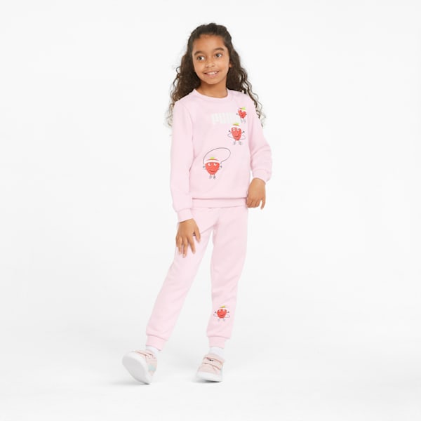 Fruitmates Crew Neck Kids' Regular Fit Sweatshirt, Chalk Pink, extralarge-IND