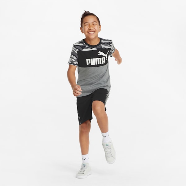 Essentials+ Camo Boys' Tee, Puma Black, extralarge