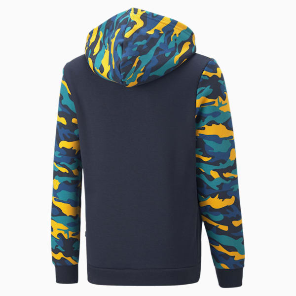 Essentials+ Camo Youth Hoodie, Parisian Night, extralarge-IND
