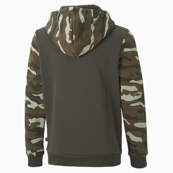 Puma all over print online camo insert overhead hoodie