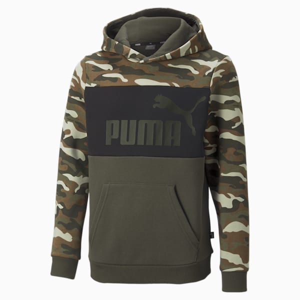 Puma all over print camo insert overhead hoodie cheap