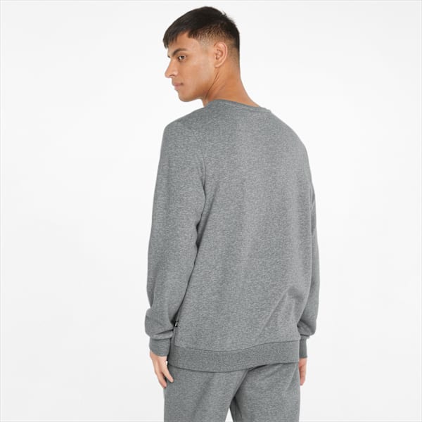 Power Logo Men's Regular Fit Sweatshirt, Medium Gray Heather, extralarge-IND