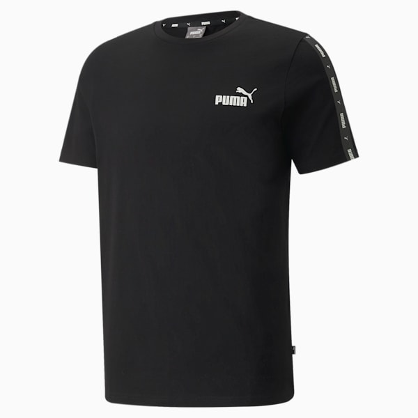 Essentials+ Tape Men's Regular Fit T-shirt, Puma Black, extralarge-AUS