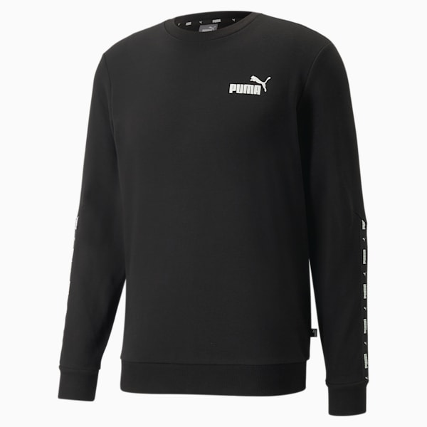 Essentials+ Tape Men's Regular Fit Sweatshirt, Puma Black, extralarge-IND