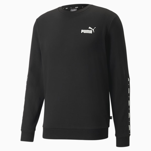 Tape Men's Regular Fit Sweatshirt, Puma Black, extralarge-IND