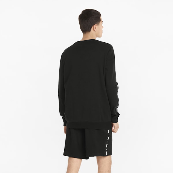 Tape Men's Regular Fit Sweatshirt, Puma Black, extralarge-IND
