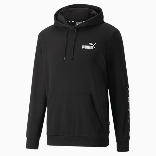 Essentials+ Tape Men's Regular Fit Hoodie, Puma Black, extralarge-IND