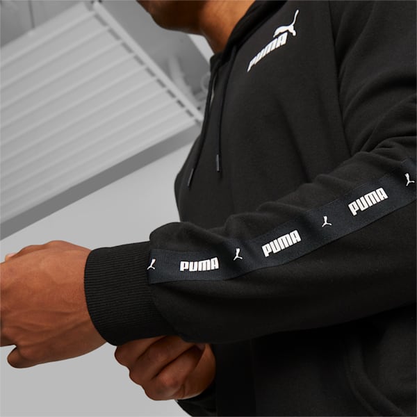 Essentials+ Tape Men's Regular Fit Hoodie, Puma Black, extralarge-IND