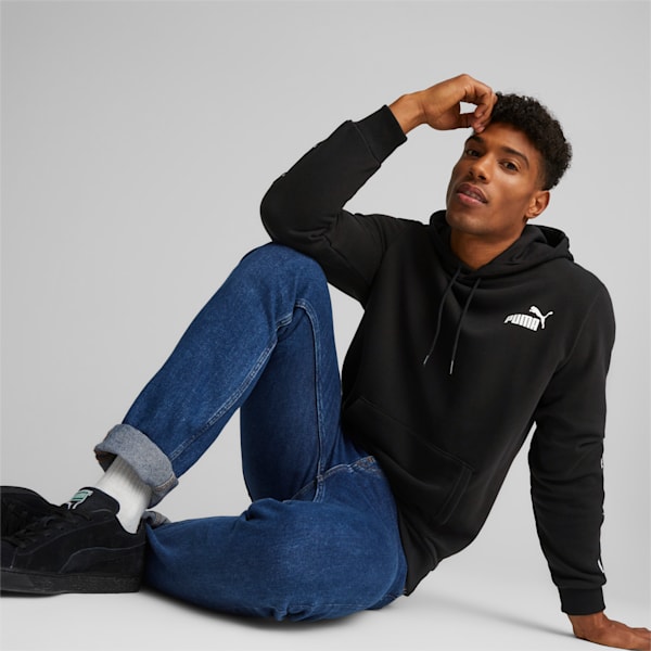 Essentials+ Tape Men's Regular Fit Hoodie, Puma Black, extralarge-IND