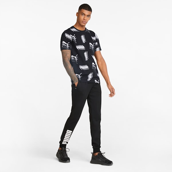 PUMA Power Colour-Block Men's Slim Fit Pants, Puma Black, extralarge-IND