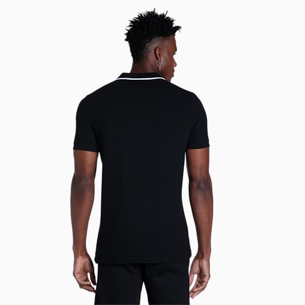 Ottoman Men's Slim Fit Polo, Puma Black, extralarge-IND