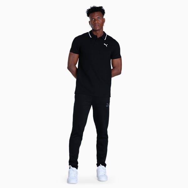 Ottoman Men's Slim Fit Polo, Puma Black, extralarge-IND