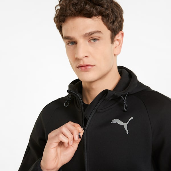 Evostripe Full-Zip Men's Slim Fit Hoodie, Puma Black, extralarge-IND