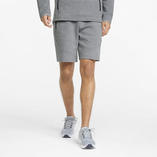 Evostripe Men's Regular Fit Shorts, Medium Gray Heather, extralarge-AUS