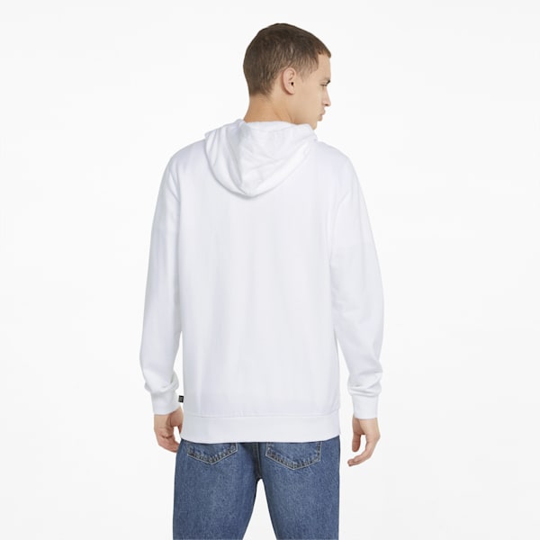 Chandail à capuchon Modern Basics à fermeture éclair entière Homme, Puma White, extralarge