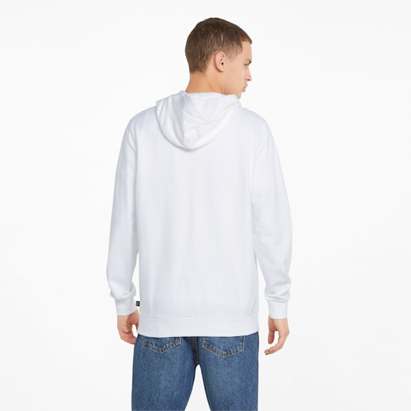 Modern Basics Full-Zip Men's Hoodie, Puma White, extralarge