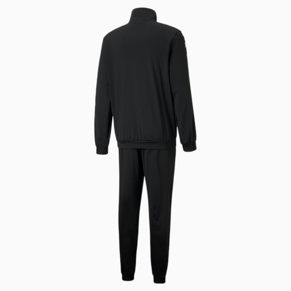 Tape Men's Regular Fit Tracksuit, Puma Black, extralarge-IND