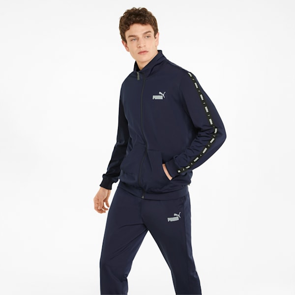 Tape Men's Regular Fit Tracksuit, Peacoat, extralarge-IND
