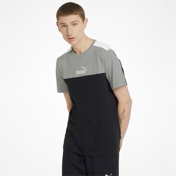 Colorblock Men's T-Shirt, Puma Black, extralarge-IND
