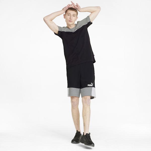 Colorblock Men's T-Shirt, Puma Black, extralarge-IND