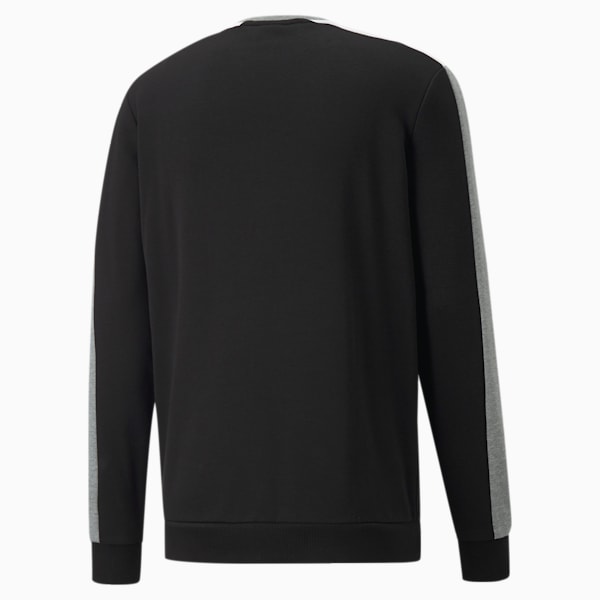 Essentials+ Block Men's Regular Fit Sweatshirt, Puma Black, extralarge-IND