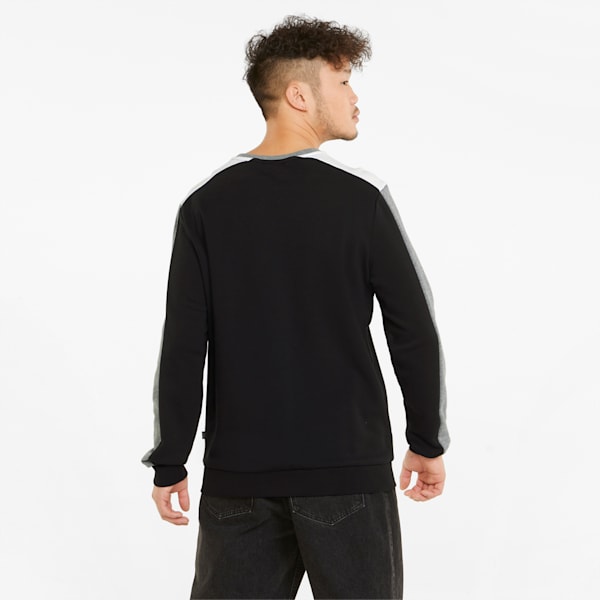 Colorblock Men's Regular Fit Sweatshirt, Puma Black, extralarge-IND