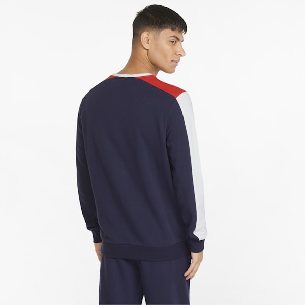 Colorblock Men's Regular Fit Sweatshirt, Peacoat, extralarge-IND
