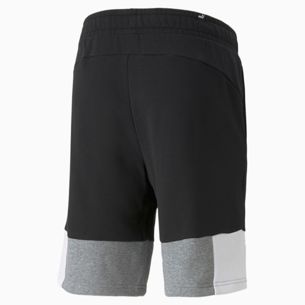 Colorblock Men's Regular Fit Shorts, Puma Black, extralarge-IND