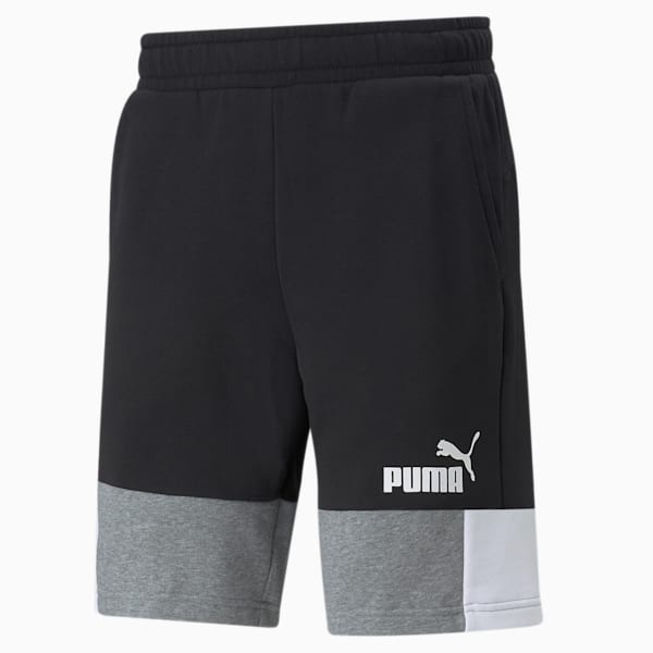 Colorblock Men's Regular Fit Shorts, Puma Black, extralarge-IND