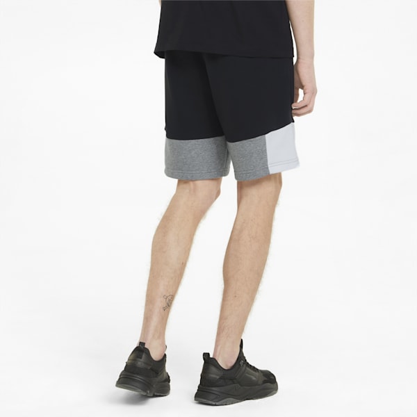 Colorblock Men's Regular Fit Shorts, Puma Black, extralarge-IND