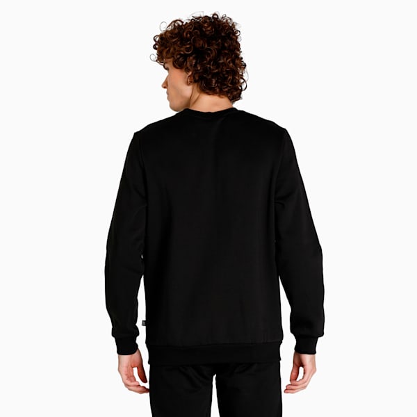 PUMA Essential Crew Men's Regular Fit Sweat Shirt, Puma Black, extralarge-IND