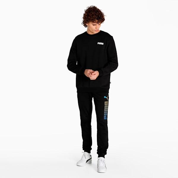 PUMA Essential Crew Men's Regular Fit Sweat Shirt, Puma Black, extralarge-IND