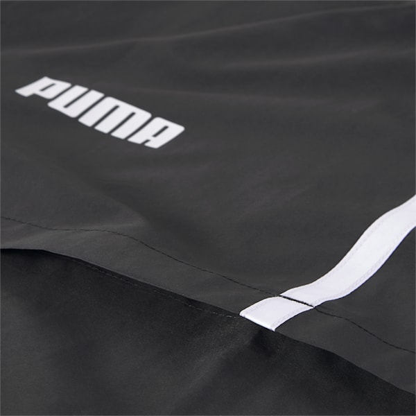 Men's Solid Regular Fit Windbreaker, Puma Black, extralarge-IND